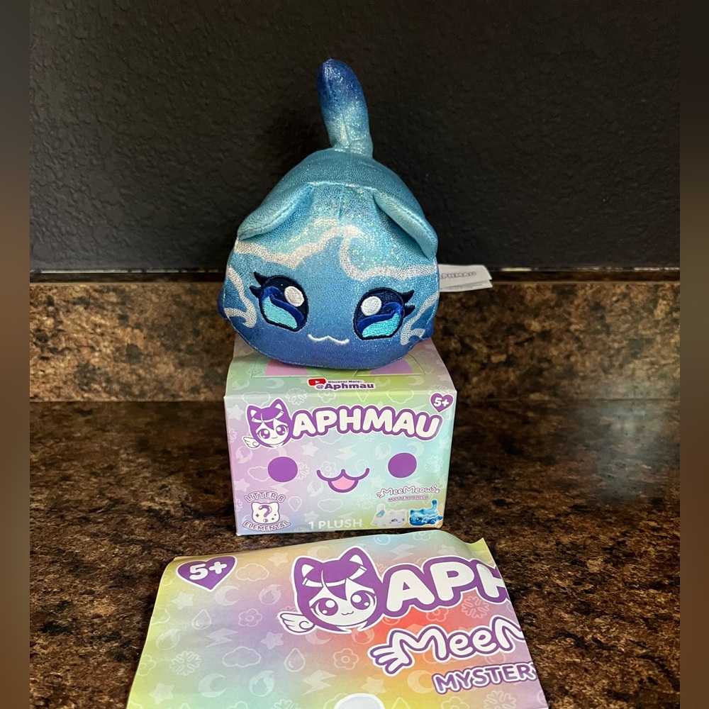 Aphmau elemental 6in water cat plush